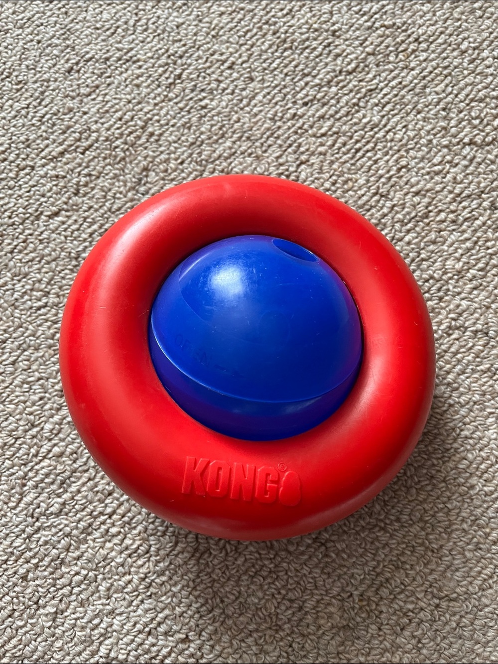Kong Red and Blue Ball Treat Dispenser